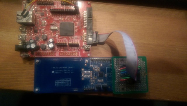 Adafruit-pn532-breakout-board-with-olimex-stm32-e407 33602097101 O